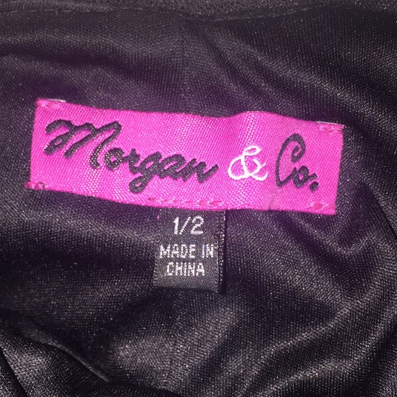 Morgan & Co Merlot Sequin Dress Size 1/2 - Picture 2 of 5
